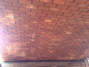The first vaulted ceiling seen from below