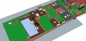 Layout of beachside area