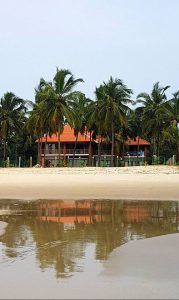 View from sea of Villa Malpe