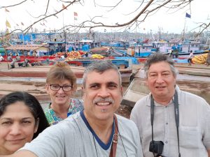With friends at Malpe fish harbour