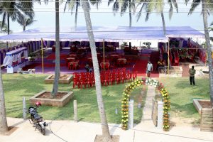 The shamiana (party tent)